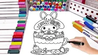 15 Minutes of Pure ASMR Melody Coloring Pages / satisfying art tutorials 🎨✨- Vol #15