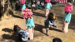 奥多摩町白丸獅子舞　元栖神社　神立ち　2025