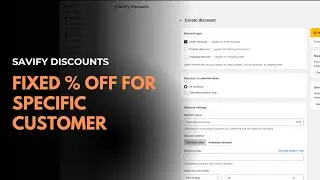 Shopify Specific Customer Fixed Discounts Off | Savify | KlinKode