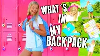 What´s In My Backpack?! + Back To School Essentials!