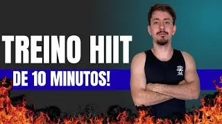 Treino CARDIO HIIT corpo inteiro - 10 MINUTOS