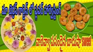మా టెర్రస్ గార్డెన్ లో ఫ్లవర్ హార్వెస్టింగ్ 🌼🌼//వారేవా పసందైన బాదుషా sweet 