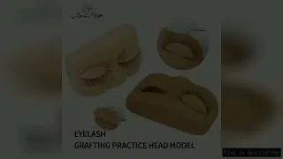 GLAMLASH Mini Lash Flat Model Head Practice Eyelash Extension Training Head With Removable Replaceme