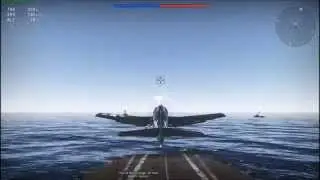 Appontage d'un F6F Hellcat [War Thunder]