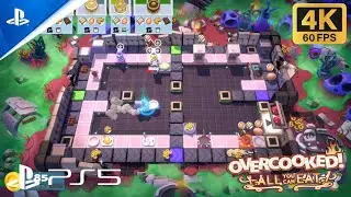 Overcooked! All You Can Eat PS5 4K UHD Gameplay | Multiplayer Mode
