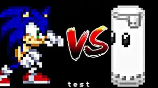 Sonic vs Sandbang | [test] | Sonic's sprite animation | @Relish_yt
