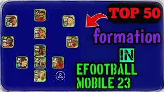best formation in Efoootball mobile 23 💎 pes mobile 23 🤘