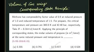 Volume of Gas from Corresponding States Principle | Compressibiity Factor | Thermodynamics | msubbu