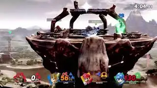 Super Smash Bros. Ultimate Full Match on New Zelda Stage - E3 2018