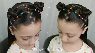 Peinado para niñas 2023 💗✨ fácil, Rápido & Bonito 😍 🙌