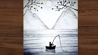 Painting tutorial_Easy painting of nature