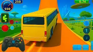 🎉🚌 Bus Mega Ramp Stunt - Extreme Gravity-Defying Bus Racing Adventure 3D 🚀🔥
