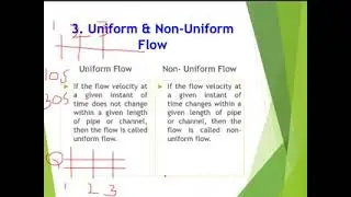 Types of flow and Continuity Equation