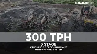 HAILSTONE : 300 TPH 3 Stage C&S Plant with Washing System at Gujarat #crushing #screening