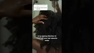 Natural Hair Porosity Test #naturalhair #lowporosityhair #highporosityhair
