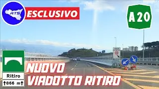 Autostrada A20: il NUOVO VIADOTTO RITIRO - tratto Villafranca Tirrena-Messina Boccetta