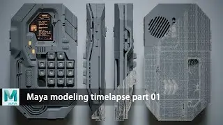 Hard-Surface Modeling Timelapse || K-ECHO Project (Part 01)