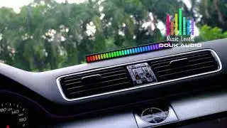 Douk Audio RGB LED Sound Level Meter Car Music Light Bar Audio Spectrum Visualizer Home Decor Light