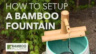 Bamboo Accents Fountain Kit - Adjustable Half Round Style