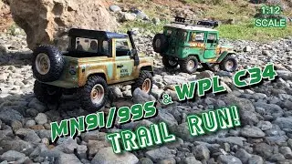 WPL C34 and MN91/MN99s OVERLAND TRAIL RUN | 1:12 SCALE CRAWLER | OFF ROAD RC | WEATHERING PAINT