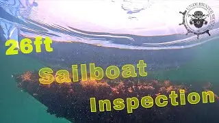 26ft Sailboat Hull Inspection Dive