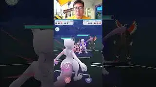 Shadow Mewtwo Gets 1 Hit KO by Mewtwo in Pokemon GO, #shorts
