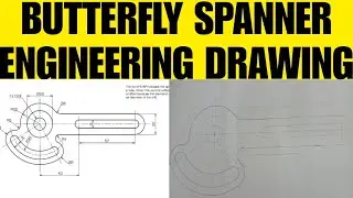 Butterfly Spanner Engineering Drawing Tangency Problems