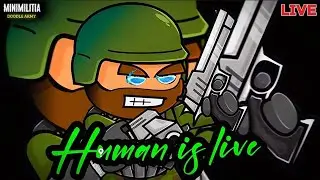 DA2 Mini Militia Live Stream 🔥| The Human Gaming #minimilitia