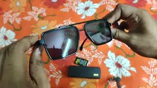 UV Protection Retro Square Sunglasses (Free Size) Unboxing :)
