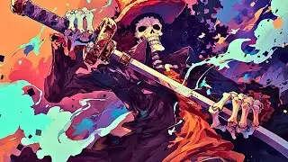 One Piece - Brook Ambience | Calming Ocean Waves & Soulful Music
