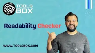 How To Use Readability Checker | WWW.TOOLSBOX.COM