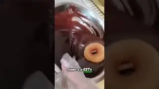 If you want the chocolate coating on mini donuts to harden quickly