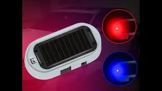 LED Flash Strobe Light, Solar Energy Alarm Light Anti-theft Warning Strobe  for Car Vehicle Truck