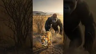 SILVERBACK RAGE: Gorilla Hunts Tiger to SAVE His Baby! 🦍💥🐯 #TigerVsGorilla #WildRescue