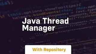 java thread manager
