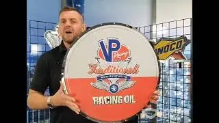 VP Racing Oil Circle Metal Sign