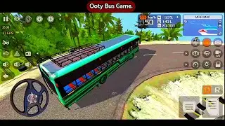Ooty Hills| Bus Driving Game| Govt Bus Driving Game| Bus Risky Turning on Bend Road| Android Games