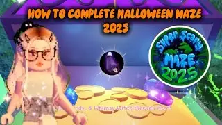 **FULL GUIDE**HOW TO COMPLETE THE NEW HALLOWEEN MAZE 2025 | Royale high update Whimsy witch sleeves