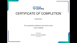 Linux For Beginners online courses from Great Learning with quiz 2023 #Linux