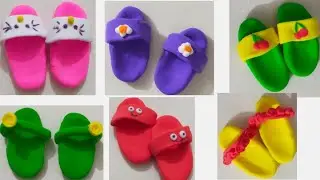 How to make clay shoes || Step by step clay craft idea 