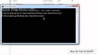 Write a simple JAVA program in Notepad and compile with javac