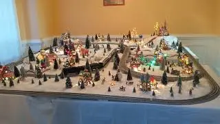Christmas 2019 O Scale Lionel Polar Express Layout With Department 56 North Pole Series Village