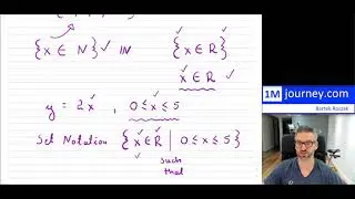 Grade 11 Math - Set Notation, Domain and Range of functions