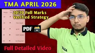 NIOS Class 12 TMA April 2026 Strategy | 100% Verified Full Marks Guide