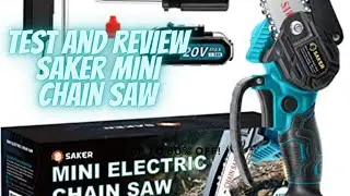 Test and Review of the Saker mini electric chainsaw!!  #saker #chainsaw #choppingwood