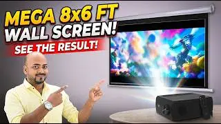 8&times;6 Feet Projector Screen For Wall 📽️ | Home, Office & Classroom Best Screen | Spiro Infotech