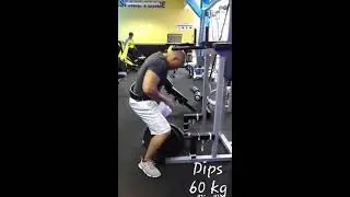 Dips lesté à 60 kg et 70 kg!!!