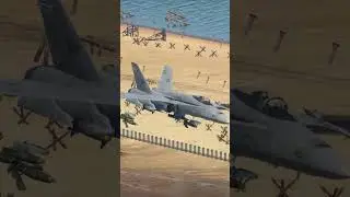 F/A-18 Hornet Skims the Sand
