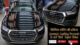 Black Audi Q5 Protected With 10H Crystal Shield Ceramic Coating | Full Process | H2O Carzspa