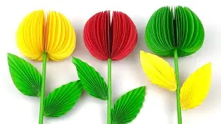 Beautiful Paper Flower Making | Home Decor | Paper Craft | Paper Flowers Easy | Awesome Flowers